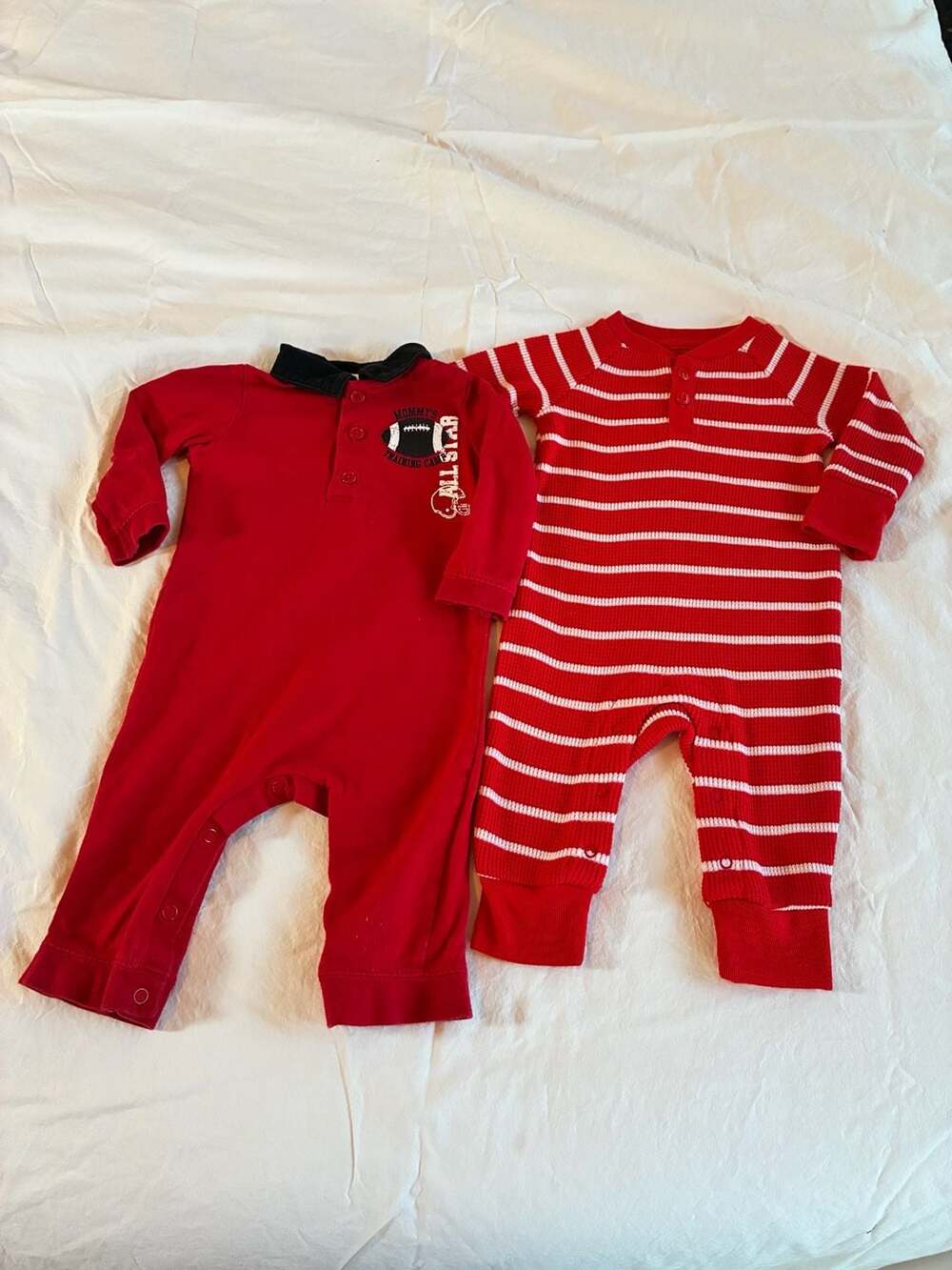 Wondershop & Okie Dokie Red Baby Romper Lot Size 3-6M